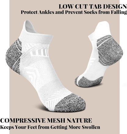 Tsoduce 5 Pairs Athletic Ankle Womens Socks Running Compression Socks for Women Cozy Low Cut Performance Soft V1189-LWWAL-20260325-00587