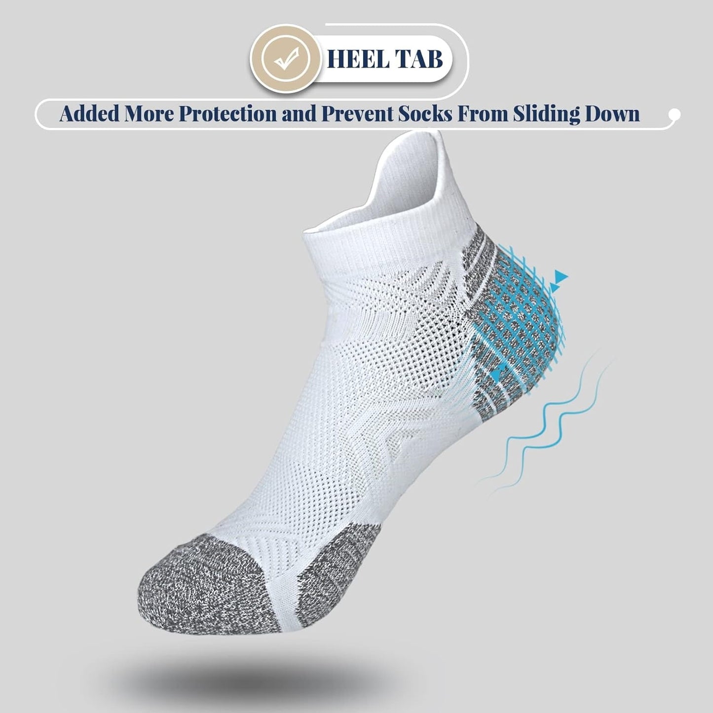 Tsoduce 5 Pairs Athletic Ankle Womens Socks Running Compression Socks for Women Cozy Low Cut Performance Soft V1189-LWWAL-20260325-00587