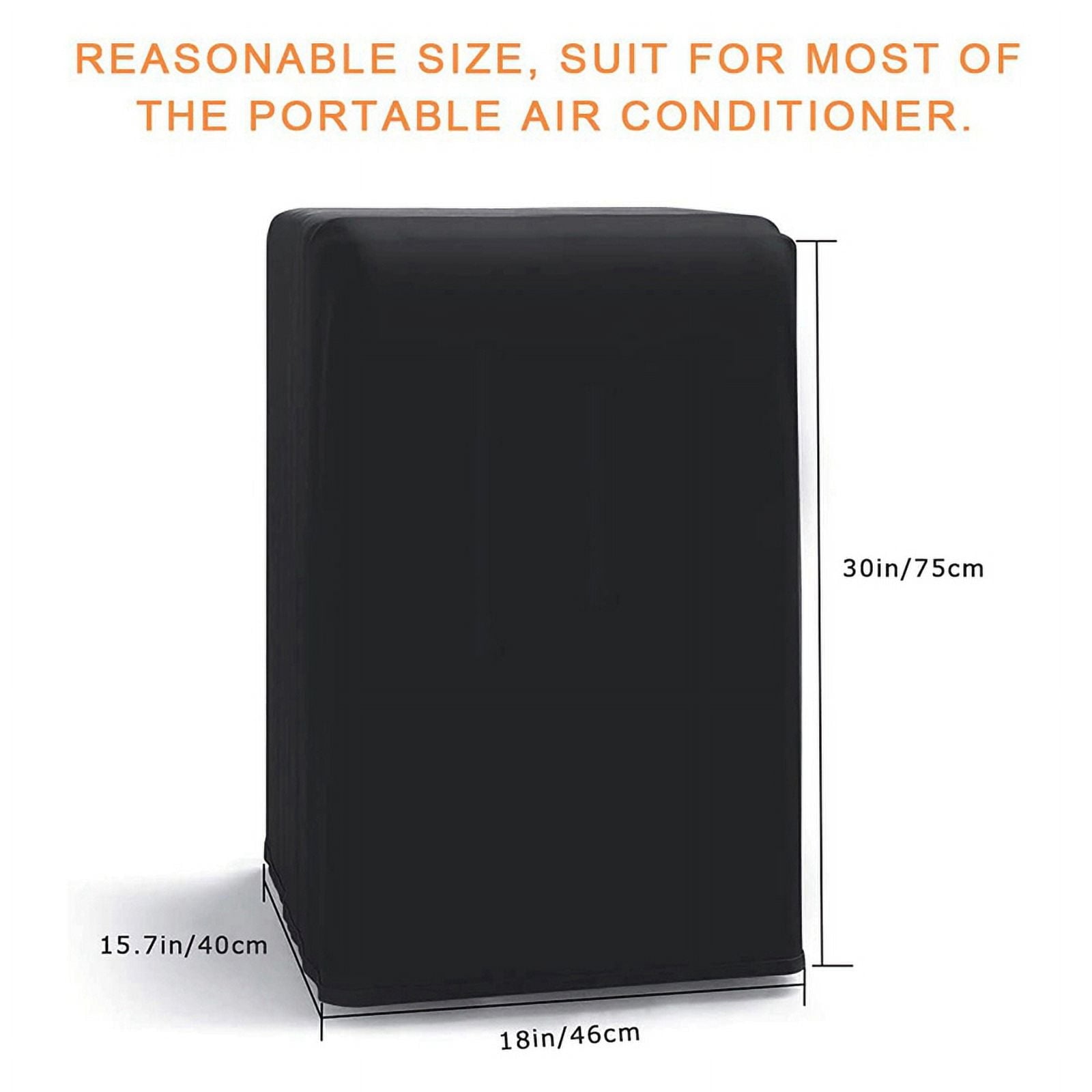 Portable Air Conditioner Cover Waterproof Matte Zipper Bag Black V1189-LWWAL-20260325-00588