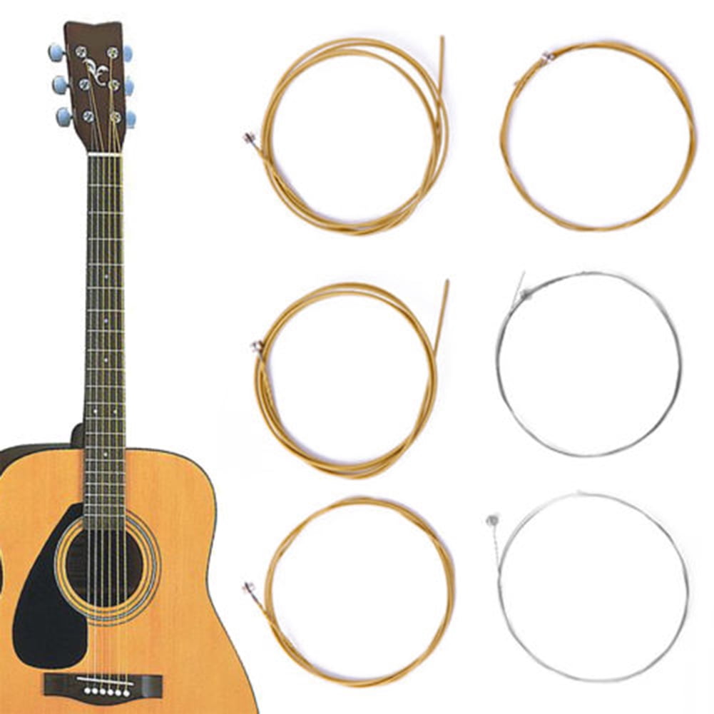 Beuautybox Acoustic Guitar Strings, Phosphor Bronze Extra Light Steel Strings 6-Piece Bronze V1189-LWWAL-20260325-00591