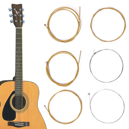 Beuautybox Acoustic Guitar Strings, Phosphor Bronze Extra Light Steel Strings 6-Piece Bronze V1189-LWWAL-20260325-00591