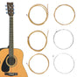 Beuautybox Acoustic Guitar Strings, Phosphor Bronze Extra Light Steel Strings 6-Piece Bronze V1189-LWWAL-20260325-00591
