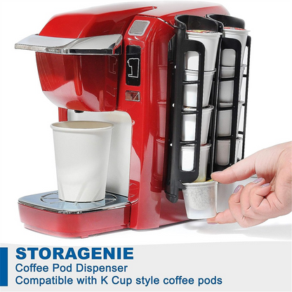 2pcs Coffee Pod Holder Side Mount for K Cup Pods Dispenser for Single- Coffee Makers Black V1189-LWWAL-20260325-00610