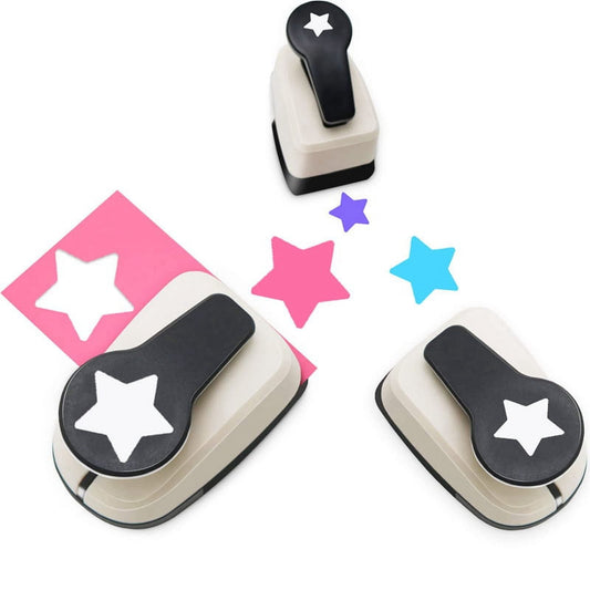 3Pcs Star Hole Punch, Star Punch, Star Paper Punch, Star Hole Puncher, Star Puncher for Crafts, Paper Punch V1189-LWWAL-20260325-00612