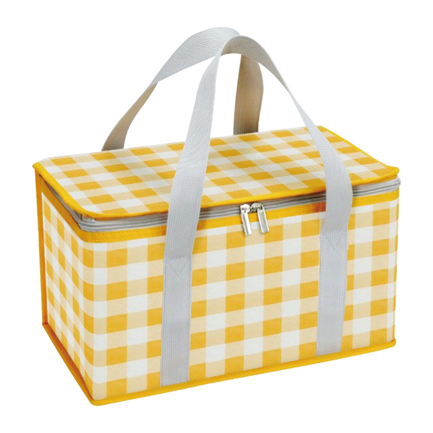 Potrochi Green Insulated Collapsible Cooler Bag for Groceries and Picnics yellow V1189-LWWAL-20260325-00615