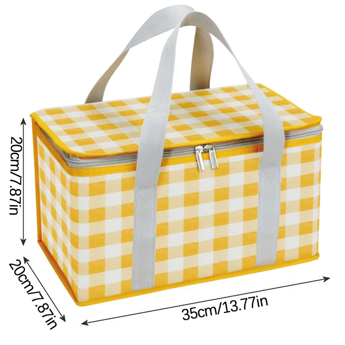 Potrochi Green Insulated Collapsible Cooler Bag for Groceries and Picnics yellow V1189-LWWAL-20260325-00615