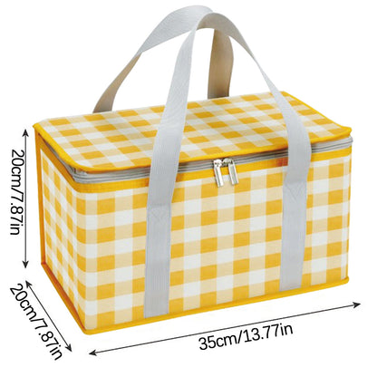 Potrochi Green Insulated Collapsible Cooler Bag for Groceries and Picnics yellow V1189-LWWAL-20260325-00615