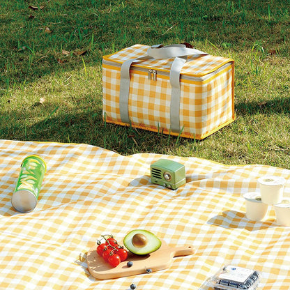 Potrochi Green Insulated Collapsible Cooler Bag for Groceries and Picnics yellow V1189-LWWAL-20260325-00615