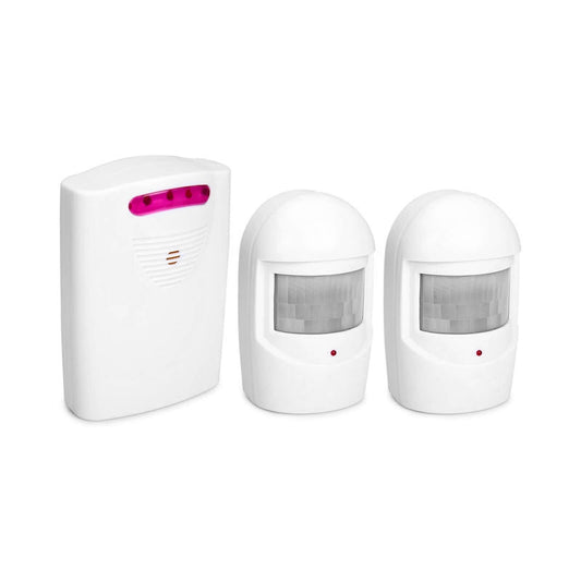 Sueriy Wireless Driveway Alarm Alert System Security Garage Intruder PIR Motion Sen Sor with 1 Receiver and 2 V1189-LWWAL-20260325-00616