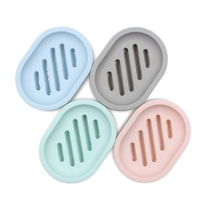 2-Pack Soap Dish with Drain, Soap Holder, Soap Saver, Easy Cleaning, Dry, Stop Mushy Soap (Gray) Gray V1189-LWWAL-20260325-00630