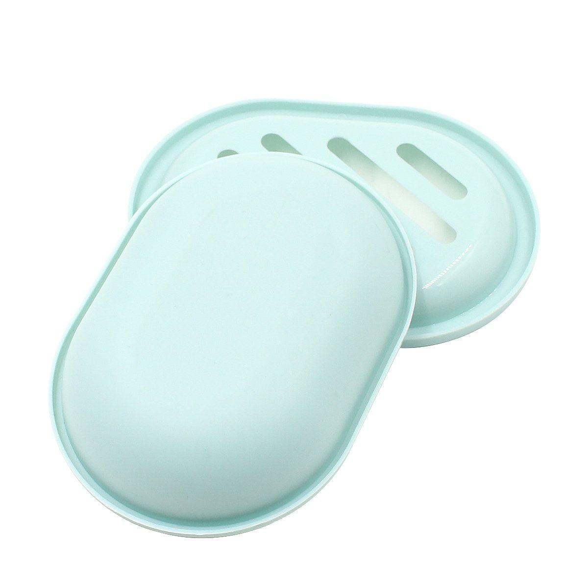 2-Pack Soap Dish with Drain, Soap Holder, Soap Saver, Easy Cleaning, Dry, Stop Mushy Soap (Gray) Green V1189-LWWAL-20260325-00631