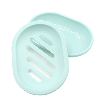 2-Pack Soap Dish with Drain, Soap Holder, Soap Saver, Easy Cleaning, Dry, Stop Mushy Soap (Gray) Green V1189-LWWAL-20260325-00631
