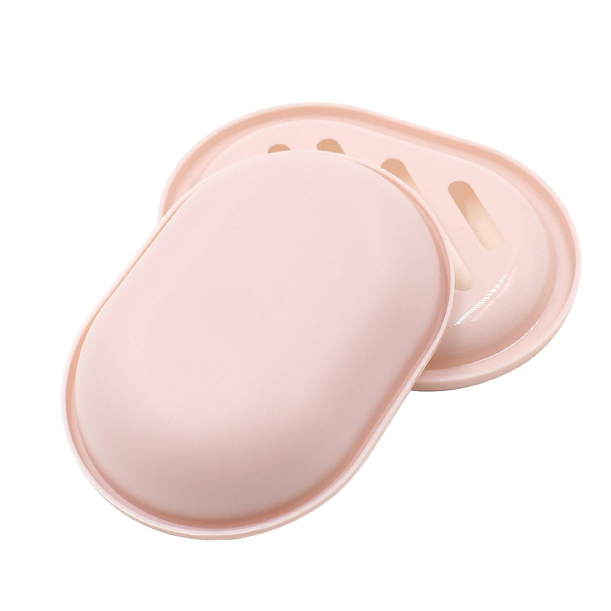 2-Pack Soap Dish with Drain, Soap Holder, Soap Saver, Easy Cleaning, Dry, Stop Mushy Soap (Gray) Pink V1189-LWWAL-20260325-00632