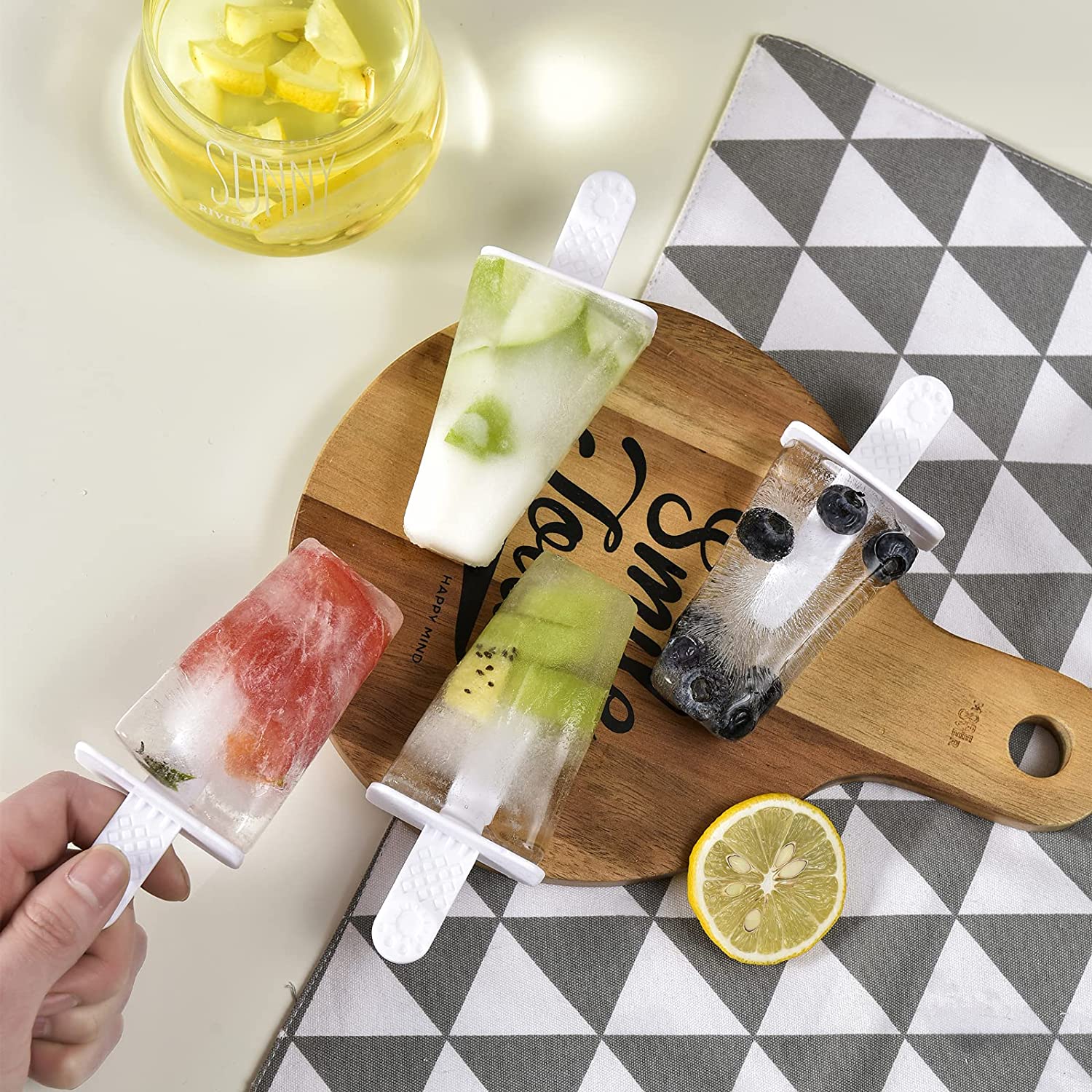 Silicone Ice Pop Molds 6-Well Easy Release, BPA Free Silicone Ice Cream Mold Green V1189-LWWAL-20260325-00643