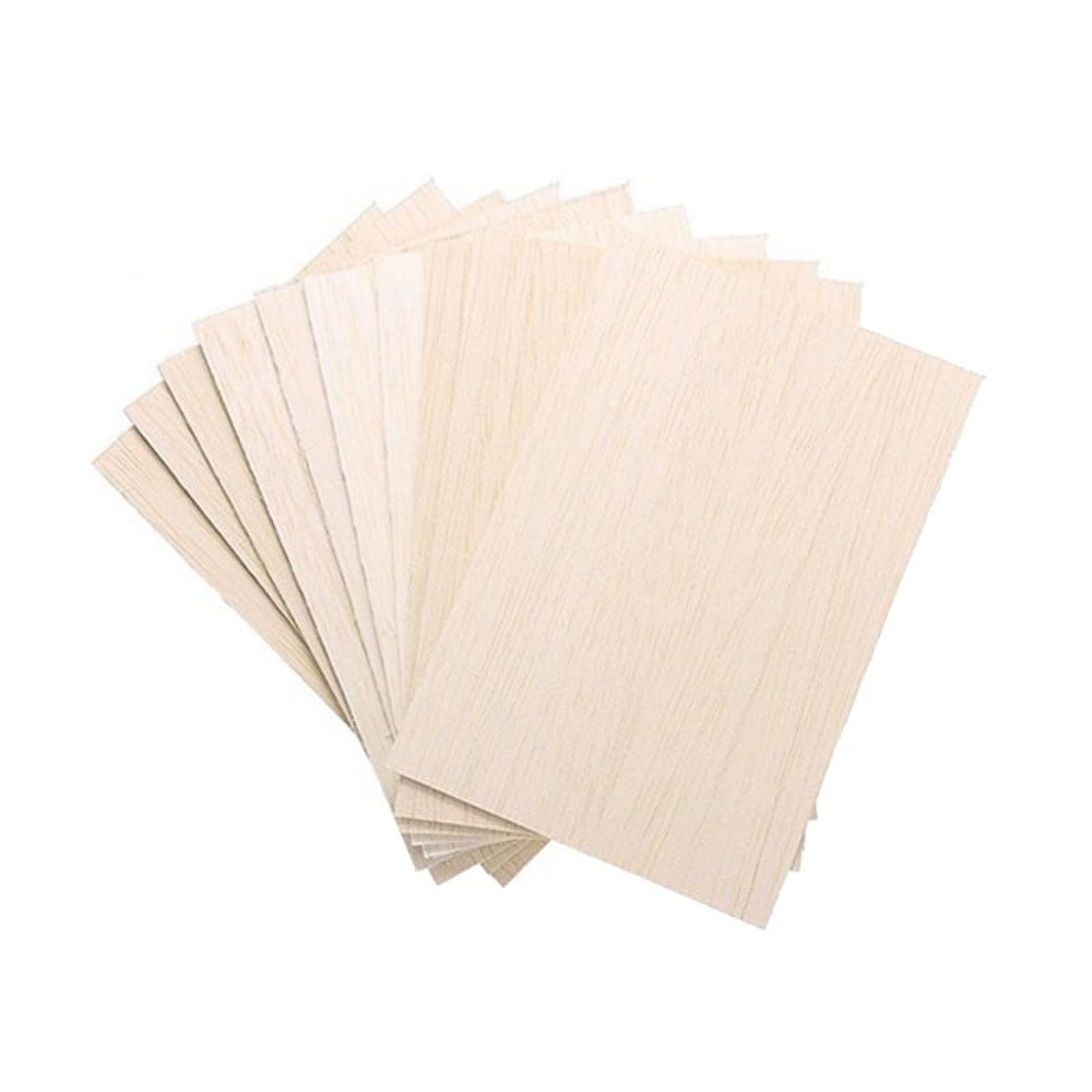10 Pack Unfinished Wood Sheets,Balsa Thin Board for House Aircraft Ship Boat Arts and Crafts,DIY Ornaments V1189-LWWAL-20260325-00658