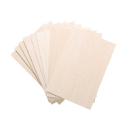 10 Pack Unfinished Wood Sheets,Balsa Thin Board for House Aircraft Ship Boat Arts and Crafts,DIY Ornaments V1189-LWWAL-20260325-00658