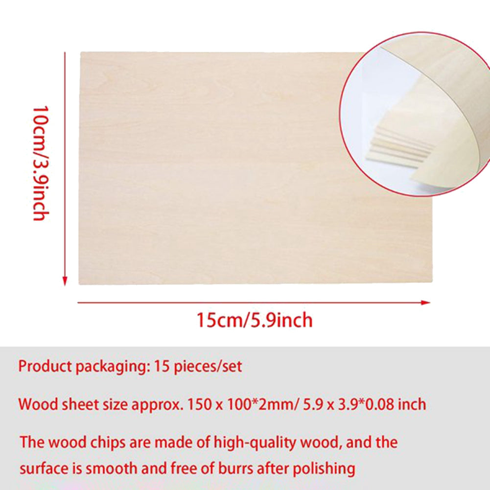 10 Pack Unfinished Wood Sheets,Balsa Thin Board for House Aircraft Ship Boat Arts and Crafts,DIY Ornaments V1189-LWWAL-20260325-00658