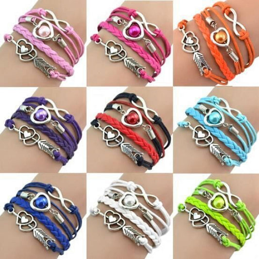 Bracelets for Women Friendship Leather Bracelet Gift Hand Jewelry for Woman or A Girl - There are Many Colors V1189-LWWAL-20260325-00667