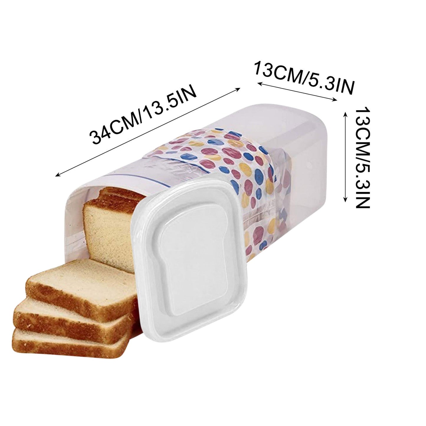 Bread Box with Airtight Lid, Bread Storage Container, Bread Loaf Storage Dispenser, Plastic Sandwich Bread V1189-LWWAL-20260325-00678