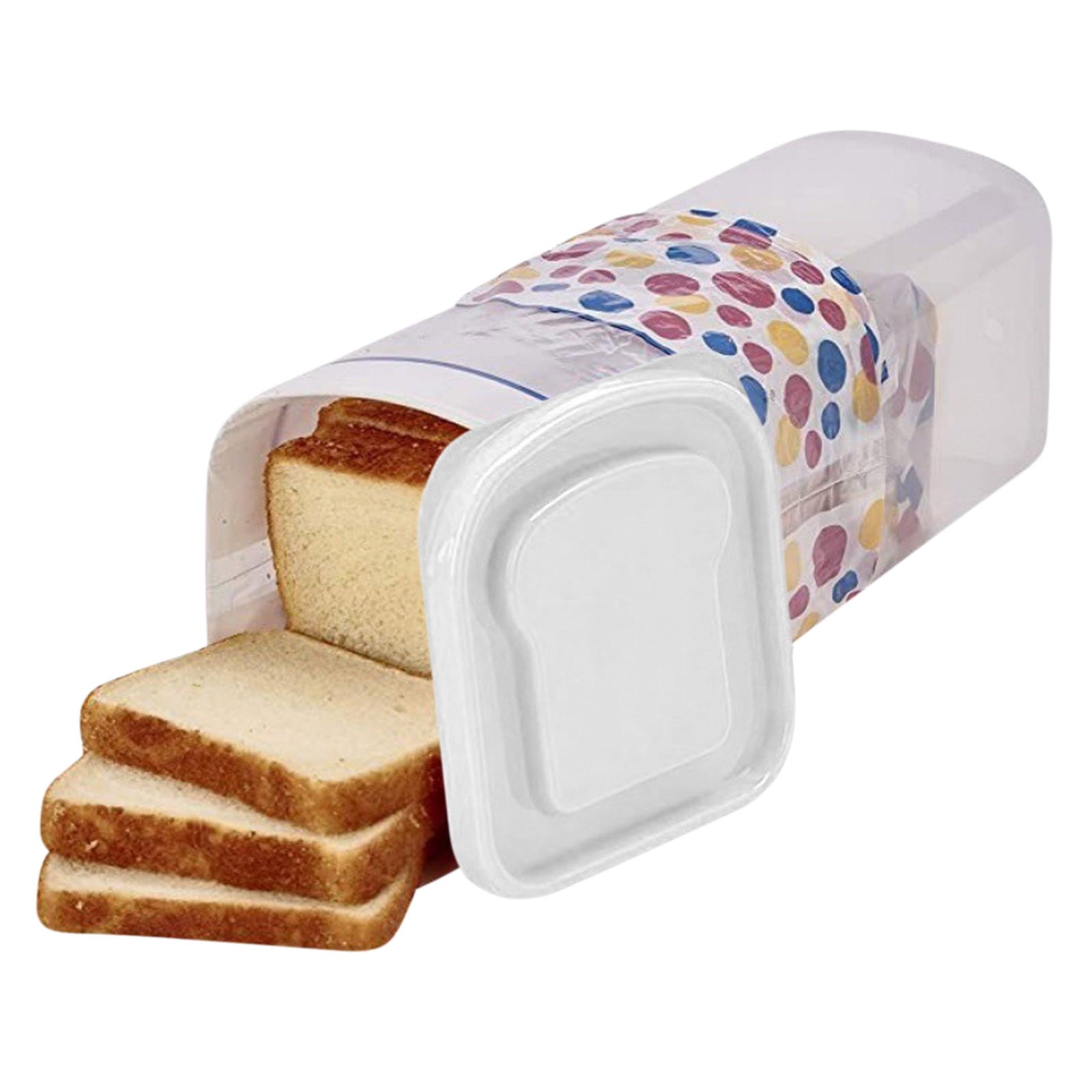 Bread Box with Airtight Lid, Bread Storage Container, Bread Loaf Storage Dispenser, Plastic Sandwich Bread V1189-LWWAL-20260325-00680