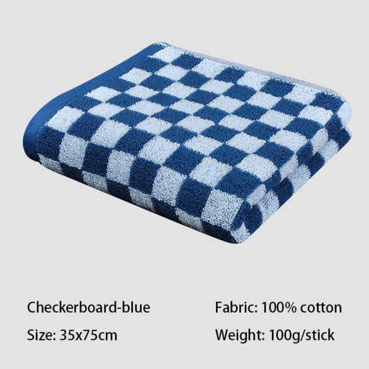 Checkered Bath Towels for Bathroom, Shower Towels 30" x 14", Super Soft and Quick Dry, Colorful Towel for V1189-LWWAL-20260325-00692