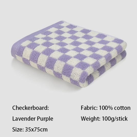 Checkered Bath Towels for Bathroom, Shower Towels 30" x 14", Super Soft and Quick Dry, Colorful Towel for V1189-LWWAL-20260325-00696