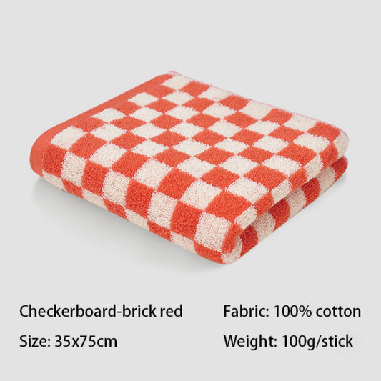 Checkered Bath Towels for Bathroom, Shower Towels 30" x 14", Super Soft and Quick Dry, Colorful Towel for V1189-LWWAL-20260325-00697