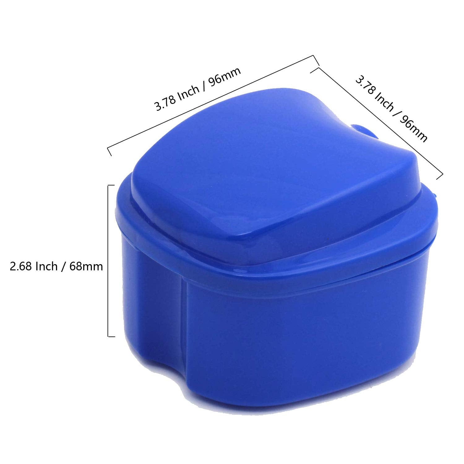 Denture Bath Case Cup Box Holder Storage Container with Denture Cleaner Brush Strainer Basket for Travel V1189-LWWAL-20260325-00703