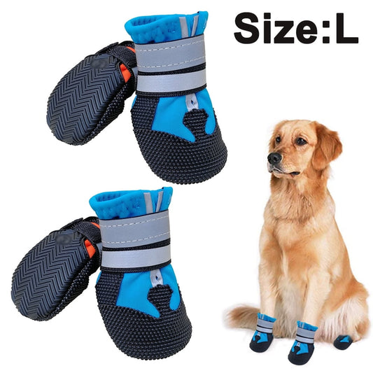 Dog Boots for Dogs Non-Slip, Waterproof Dog Booties for Outdoor, Dog Shoes for Medium to Large Dogs with V1189-LWWAL-20260325-00706