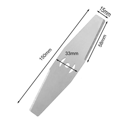 FunnyBeans 5 PCS Weed Wacker Eater Metal Blades, Universal Grass String Trimmer attachments Silver V1189-LWWAL-20260325-00708
