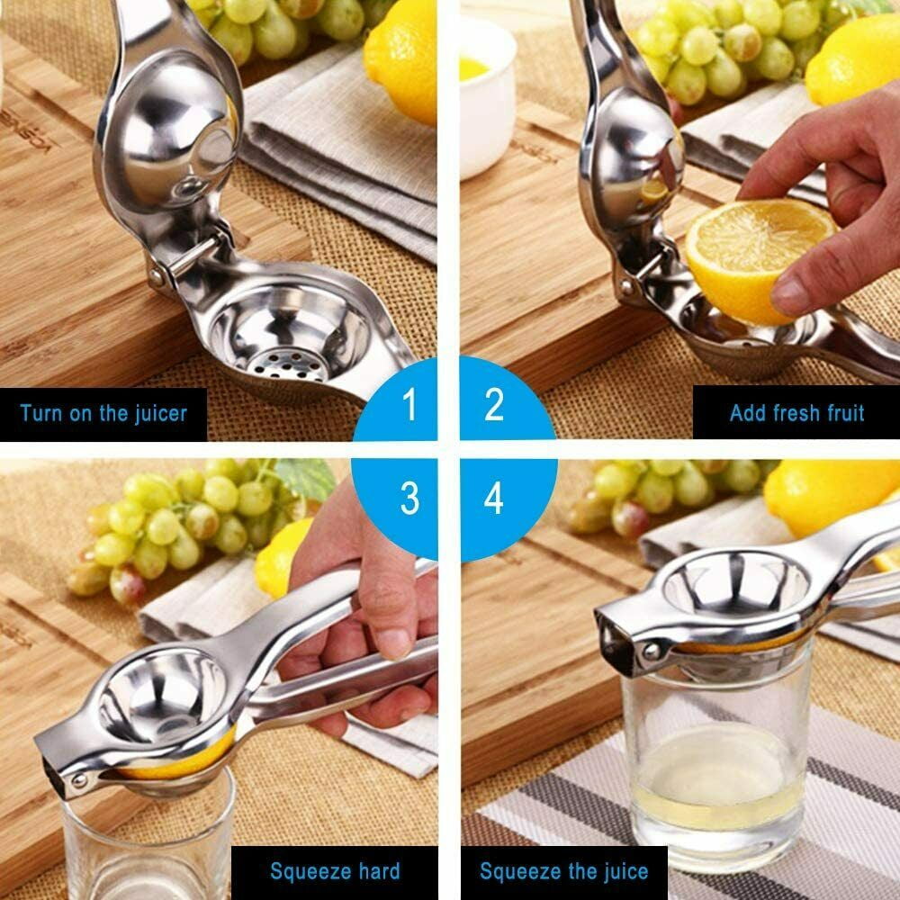 Lemon Squeezer Juicer Stainless Steel Orange Fruit Hand Press Manual Squeezer Juicer V1189-LWWAL-20260325-00714