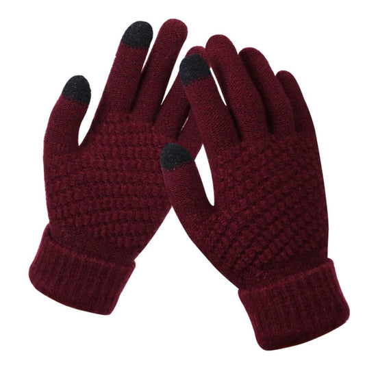 Dalrosia Women's Winter Touch Screen Gloves Warm Fleece Lined Knit Gloves Elastic Cuff Winter Texting Gloves V1189-LWWAL-20260325-00720