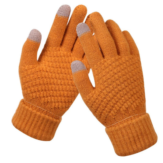 Dalrosia Women's Winter Touch Screen Gloves Warm Fleece Lined Knit Gloves Elastic Cuff Winter Texting Gloves V1189-LWWAL-20260325-00721