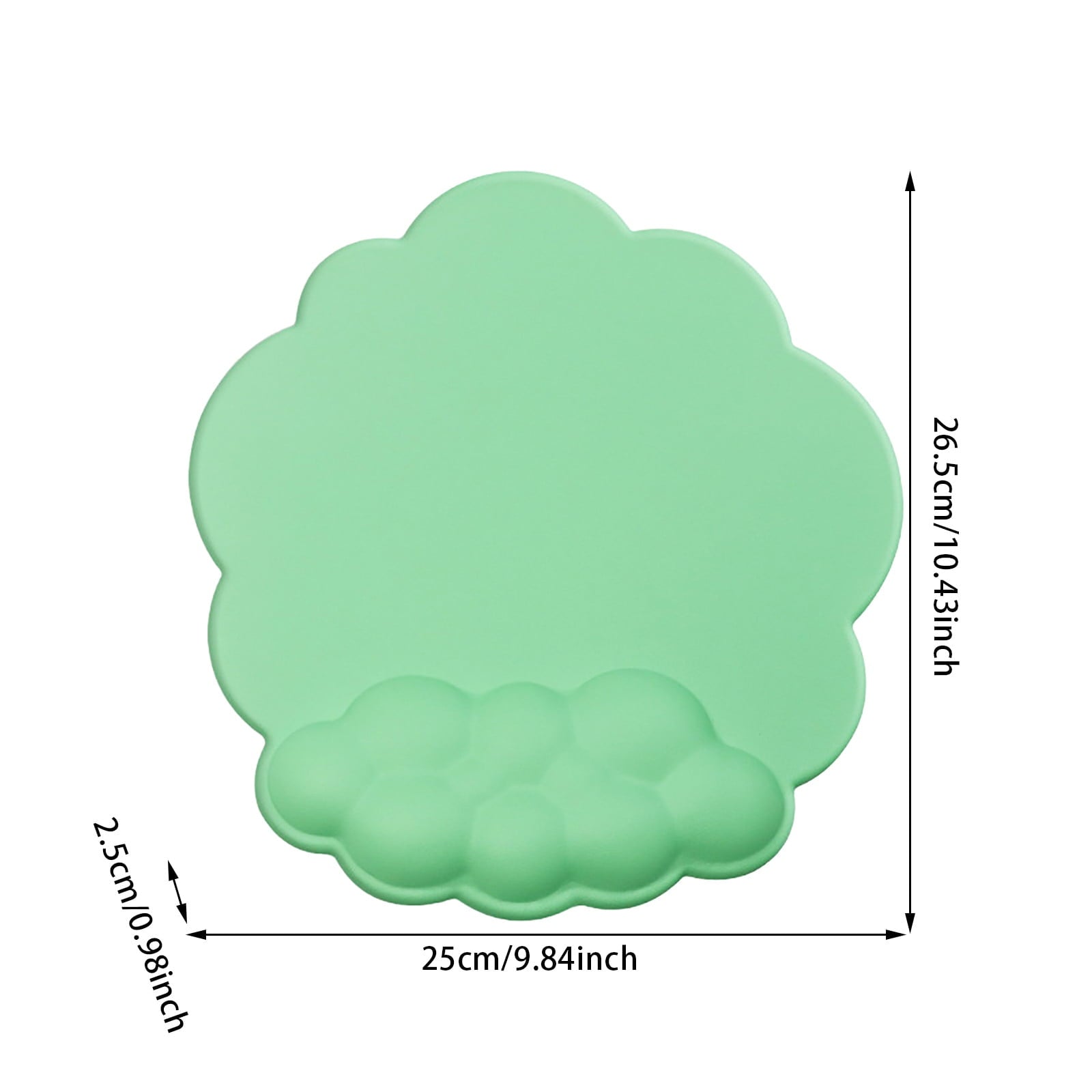 GHSOHS Ergonomic Mouse Pad with Wrist Support Cute Cloud Shape Wrist Pad Memory Cotton Keyboard Hand Rest Non V1189-LWWAL-20260325-00733
