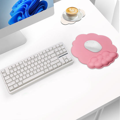 GHSOHS Ergonomic Mouse Pad with Wrist Support Cute Cloud Shape Wrist Pad Memory Cotton Keyboard Hand Rest Non V1189-LWWAL-20260325-00733