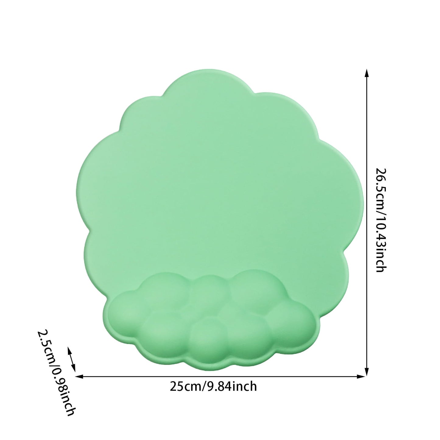 GHSOHS Ergonomic Mouse Pad with Wrist Support Cute Cloud Shape Wrist Pad Memory Cotton Keyboard Hand Rest Non V1189-LWWAL-20260325-00734