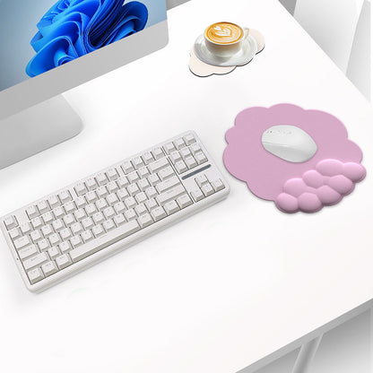 GHSOHS Ergonomic Mouse Pad with Wrist Support Cute Cloud Shape Wrist Pad Memory Cotton Keyboard Hand Rest Non V1189-LWWAL-20260325-00734