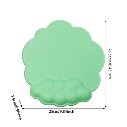 GHSOHS Ergonomic Mouse Pad with Wrist Support Cute Cloud Shape Wrist Pad Memory Cotton Keyboard Hand Rest Non V1189-LWWAL-20260325-00736