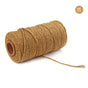 Danhjin 100m Long/100Yard Pure Cotton Twisted Cord Rope Crafts Macrame Artisan String - on Clearance Brown V1189-LWWAL-20260325-00739