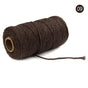Danhjin 100m Long/100Yard Pure Cotton Twisted Cord Rope Crafts Macrame Artisan String - on Clearance Coffee V1189-LWWAL-20260325-00740