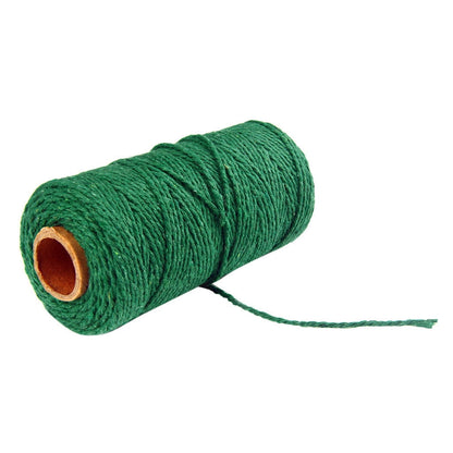 Danhjin 100m Long/100Yard Pure Cotton Twisted Cord Rope Crafts Macrame Artisan String - on Clearance Dark V1189-LWWAL-20260325-00742