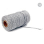 Danhjin 100m Long/100Yard Pure Cotton Twisted Cord Rope Crafts Macrame Artisan String - on Clearance Gray V1189-LWWAL-20260325-00743
