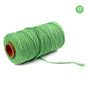 Danhjin 100m Long/100Yard Pure Cotton Twisted Cord Rope Crafts Macrame Artisan String - on Clearance Green V1189-LWWAL-20260325-00744