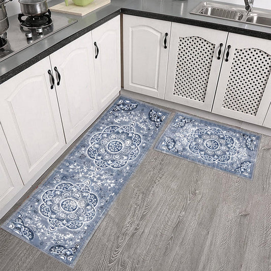 Tyidzon Kitchen Mats for Floor Set of 2 Pcs, Cushioned Non Slip Kitchen Rugs for Kitchen Floor, Absorbent V1189-LWWAL-20260325-00821