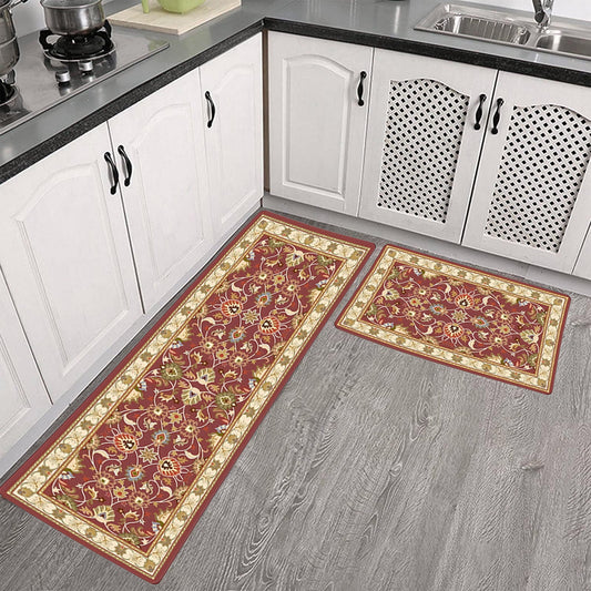 Tyidzon Kitchen Mats for Floor Set of 2 Pcs, Cushioned Non Slip Kitchen Rugs for Kitchen Floor, Absorbent V1189-LWWAL-20260325-00823