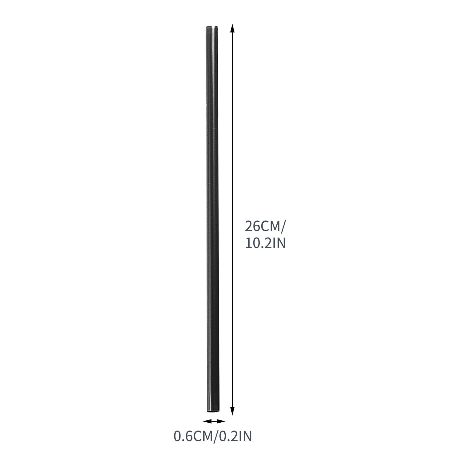 Dmlowu 100Pc 10 Inch Coffee & Cocktail Stirrers/Straws Disposable Plastic Sip Stir Swizzle Sticks - Black V1189-LWWAL-20260325-00848