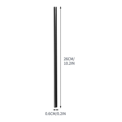 Dmlowu 100Pc 10 Inch Coffee & Cocktail Stirrers/Straws Disposable Plastic Sip Stir Swizzle Sticks - Black V1189-LWWAL-20260325-00848