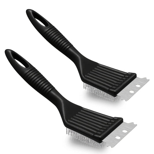 Tyidzon 2Pc Grill Brush and Scraper, 2-In-1 Stainless Steel Scraper, Grill Brush Extra Strong BBQ Cleaner V1189-LWWAL-20260325-00852