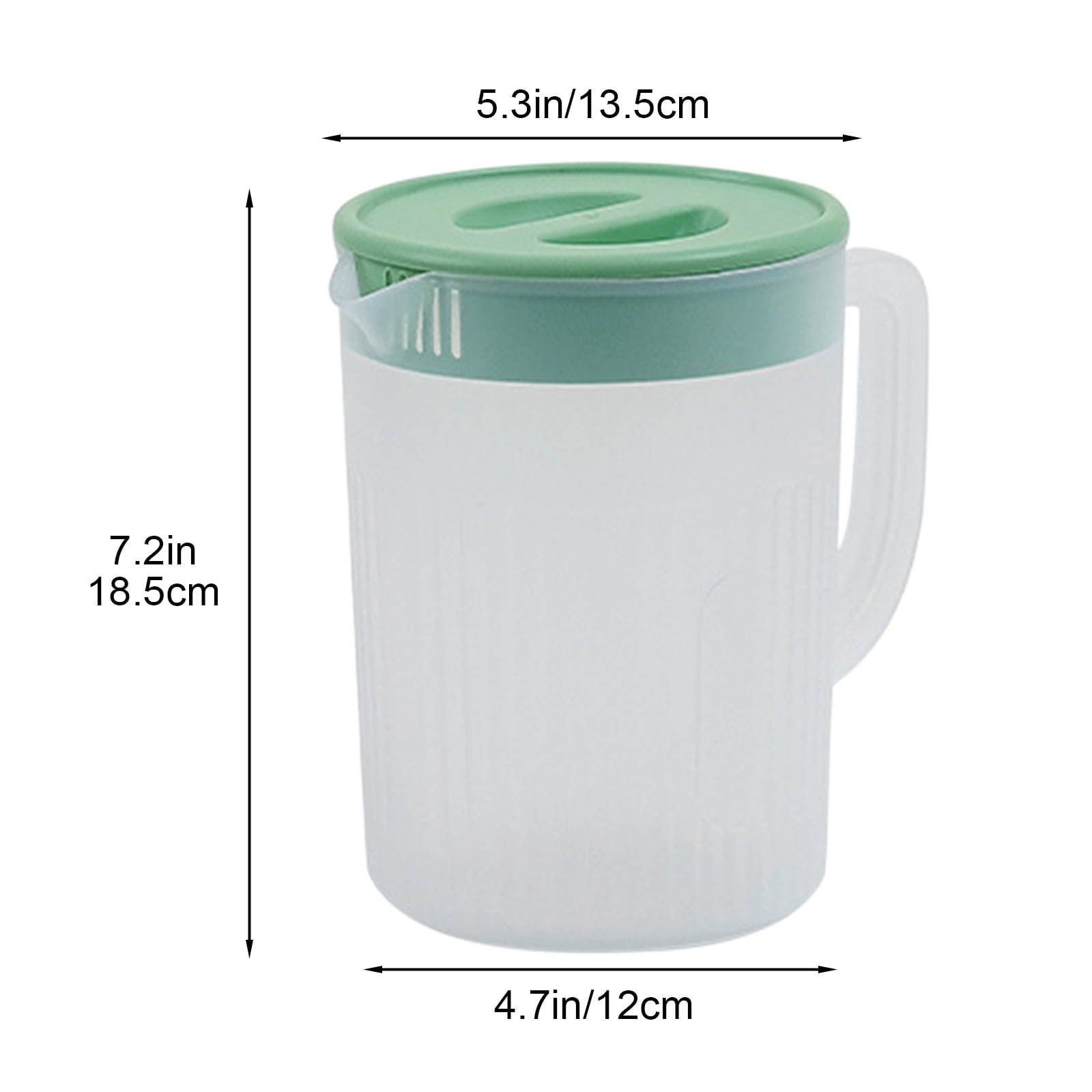 Tyidzon Juice Pitcher with Lids for Fridge, Water Jug for Teas, Juices & Iced Beverages - Fridge & Dishwasher V1189-LWWAL-20260325-00875
