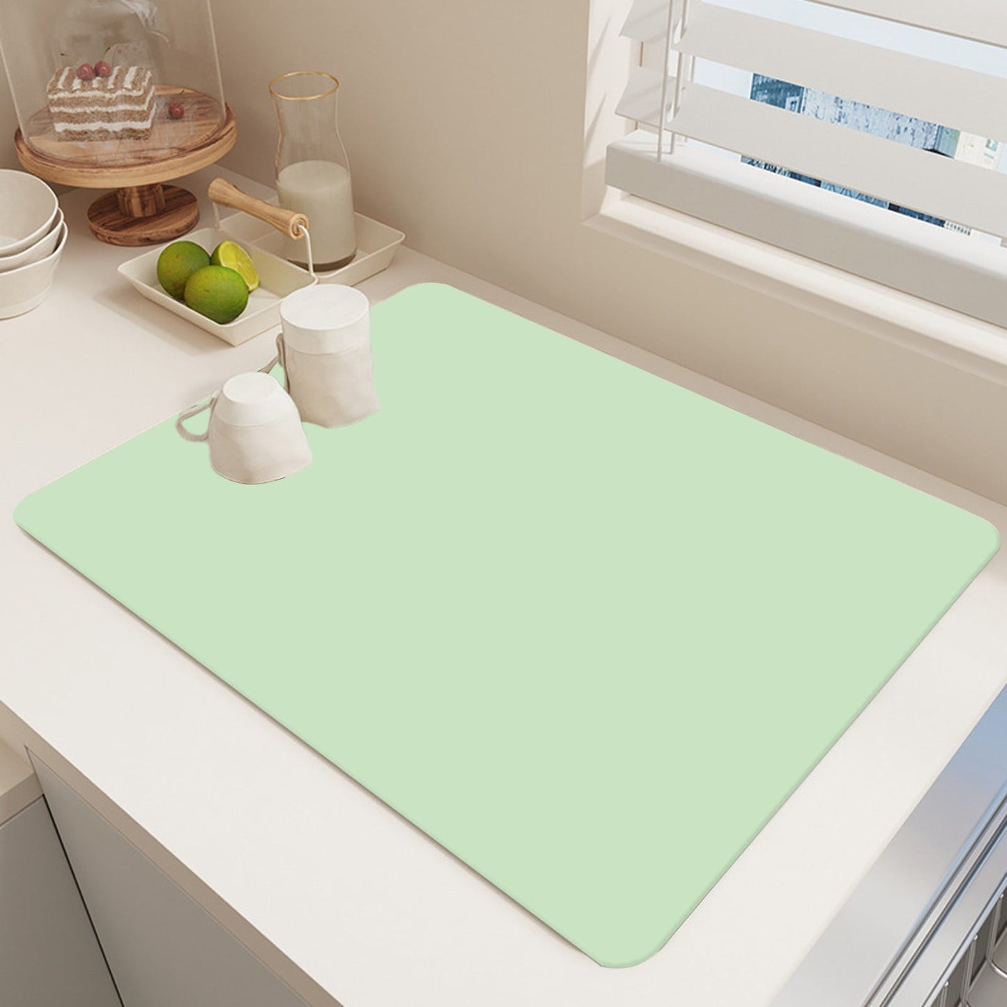 Clearance Under $1 Boovnll Dish Drying Mat, 12x16" High Absorbent & Soft Dish Drainer, Diatomite Drying Matt V1189-LWWAL-20260325-00896